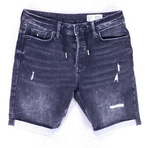 Denim Co Jean Shorts Denim Cotton Mens SZ 32 Black Straight VTG Baggy 90s Y2K